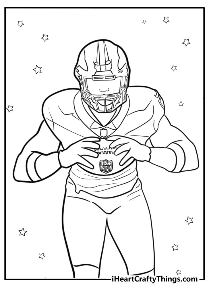 30 Justin Jefferson Coloring Pages - Cartoon Justin Jefferson Page To Color 728x1019