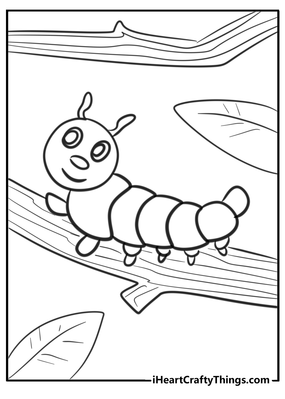 Caterpillar coloring sheet