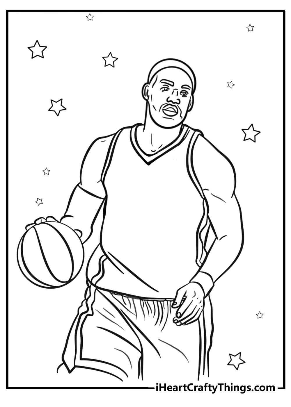 Coloring pages of lebron james