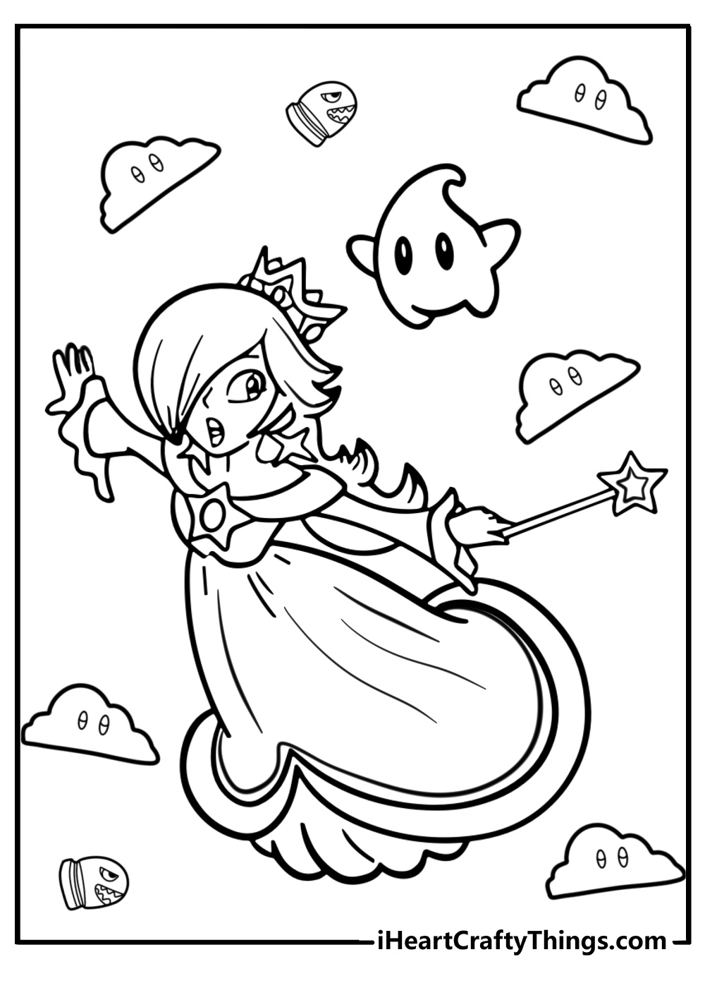 Cute rosalina coloring pages