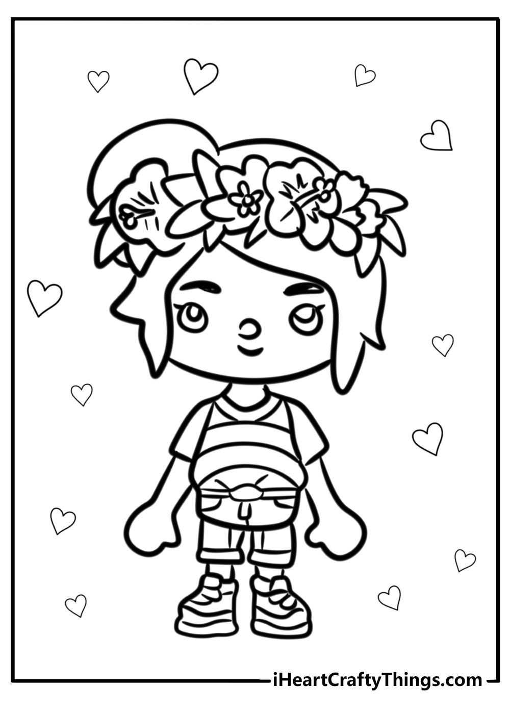 Cute toca toca boca coloring pages