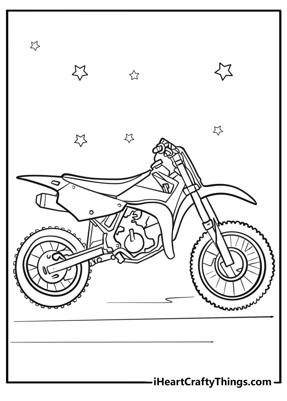 Dirt bike coloring pages