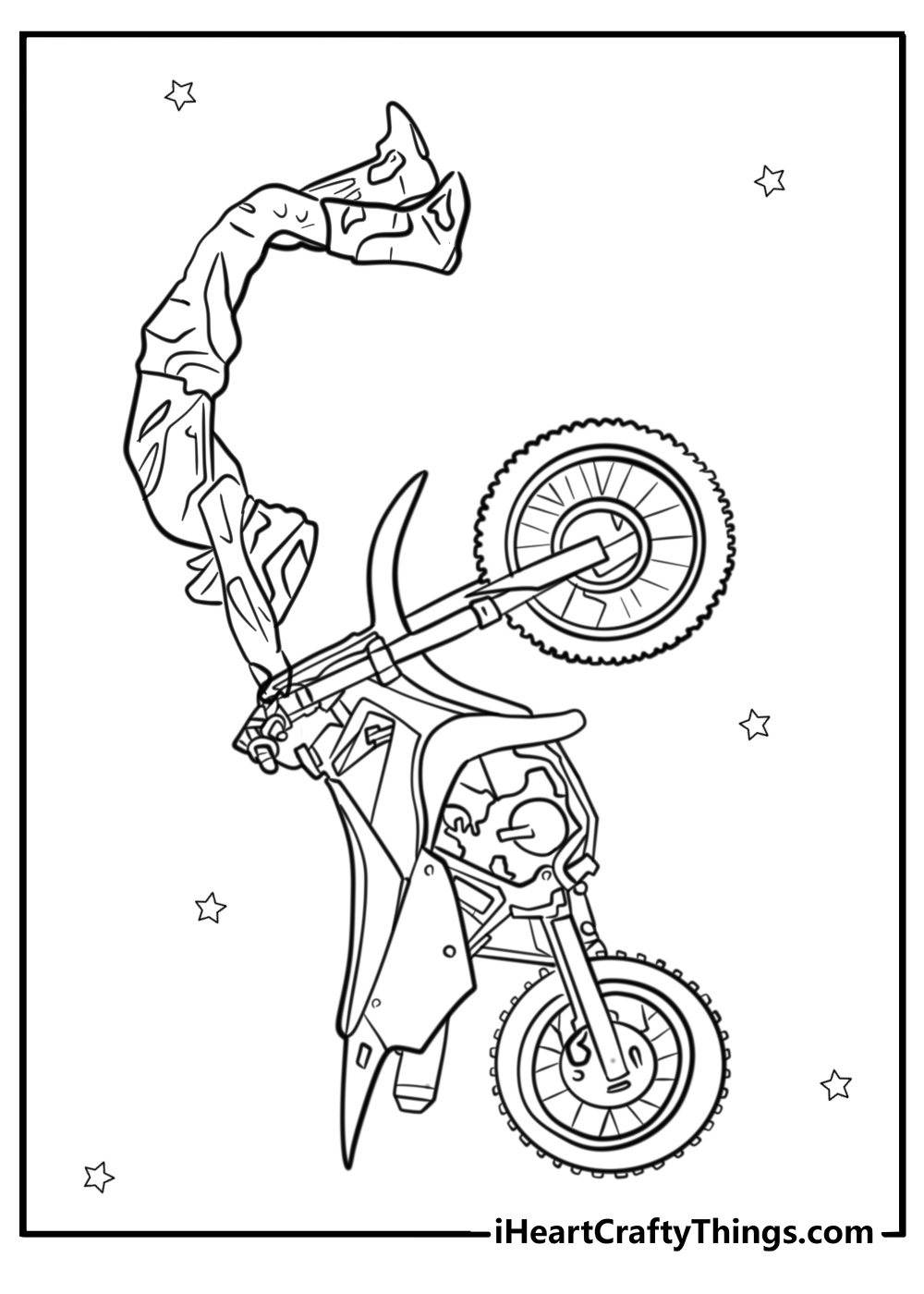 Double hart attack trick coloring page