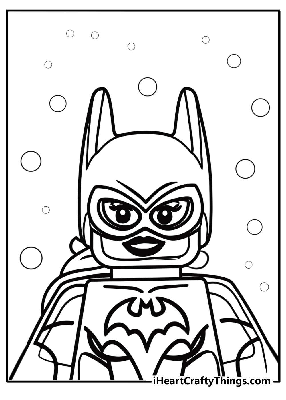 Easy harley quinn coloring page for preschoolers