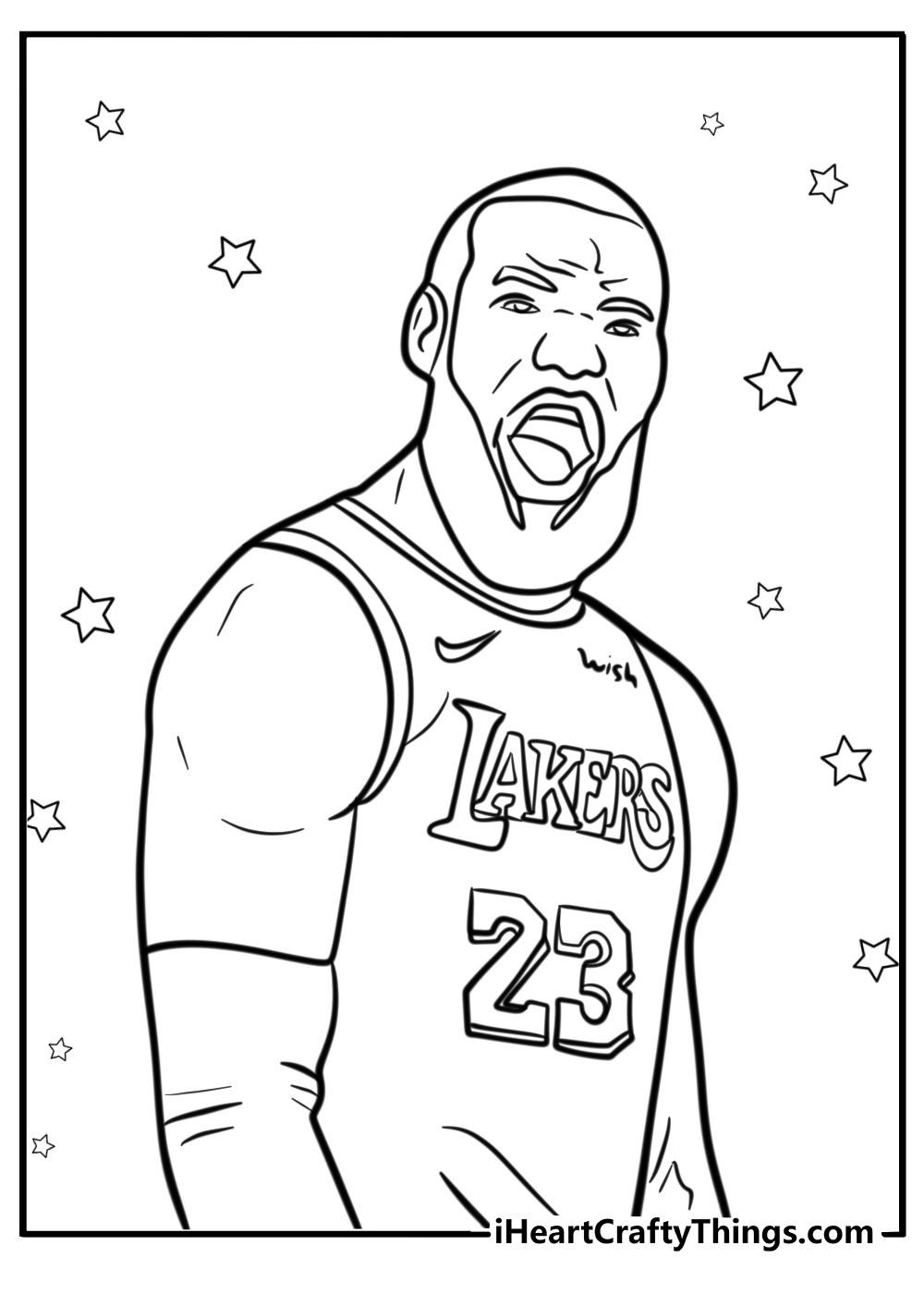 Free printable lebron james coloring pages