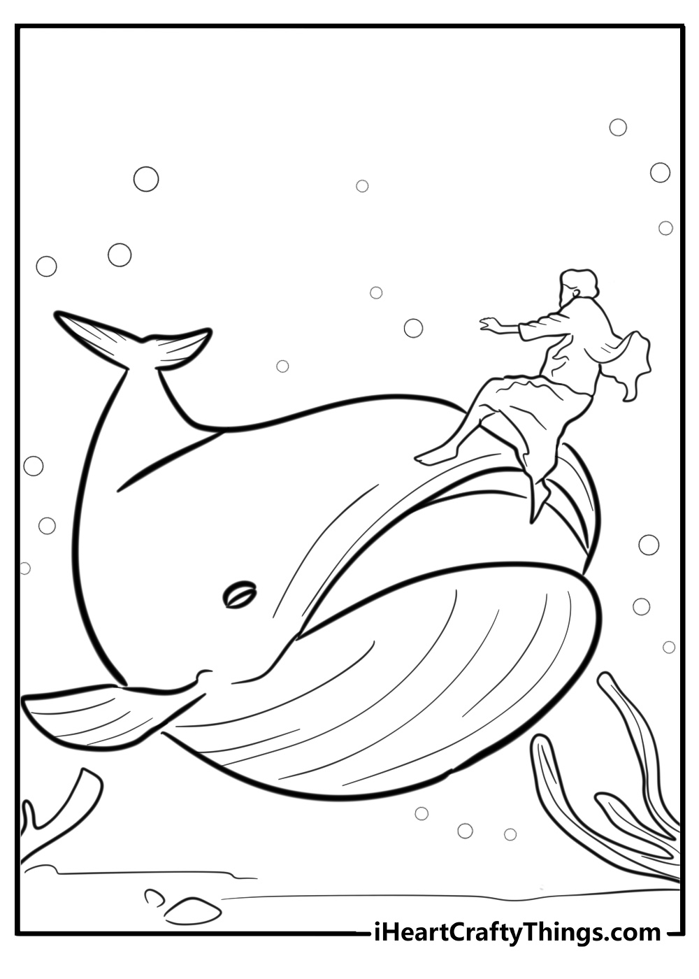 God saving jonah through the whale free pdf coloring page