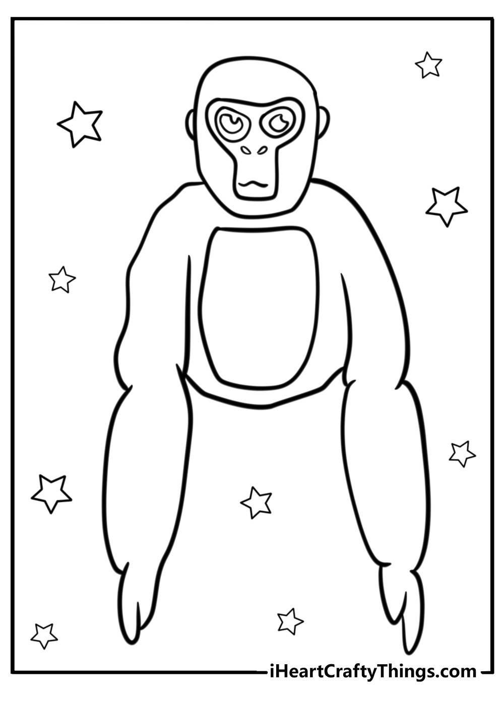 Gorilla tag coloring pages