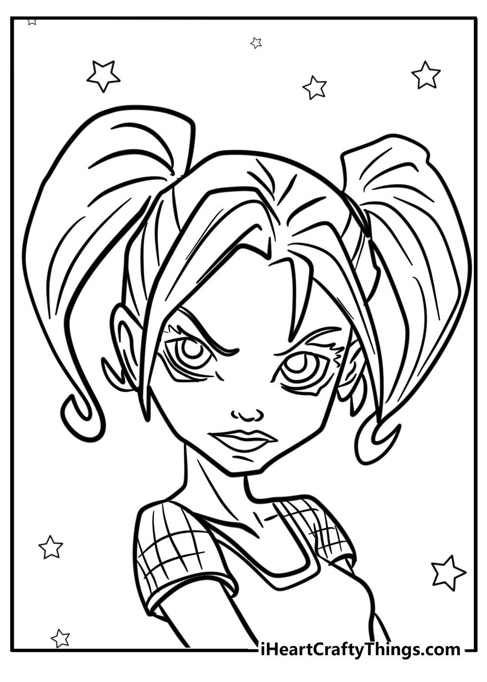 Harley quinn coloring pages kids