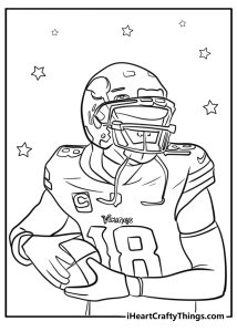 30 Justin Jefferson Coloring Pages For Kids (Free To Print)