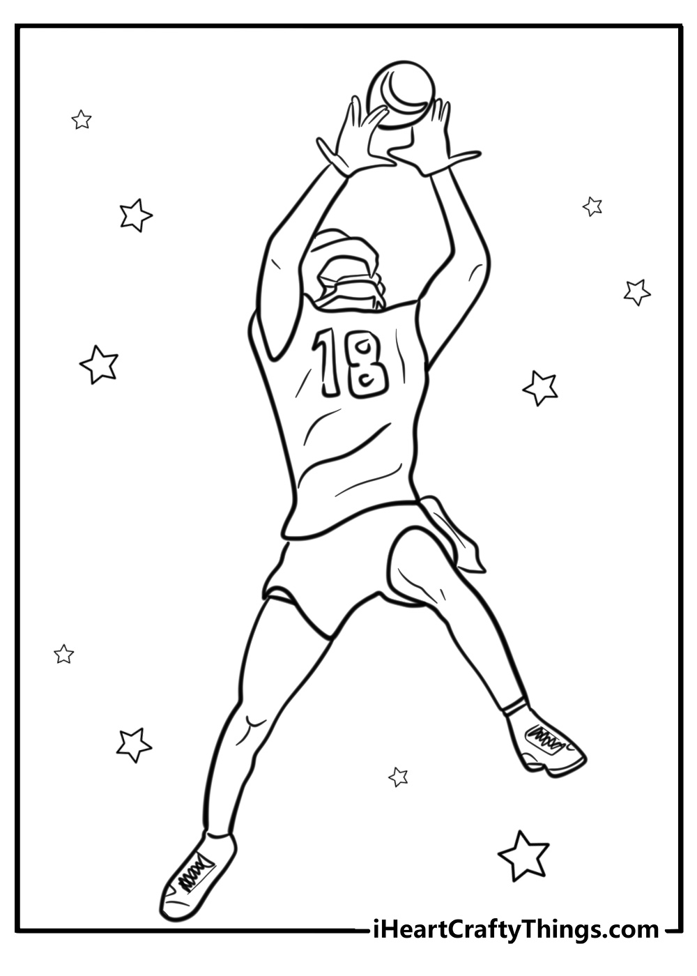 Justin Jefferson catching pass detailed coloring page