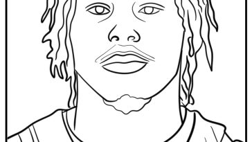 Justin Jefferson coloring pages