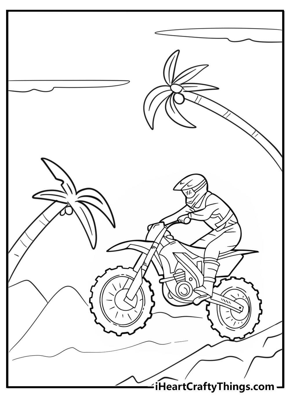 Ktm dirt bike coloring pages