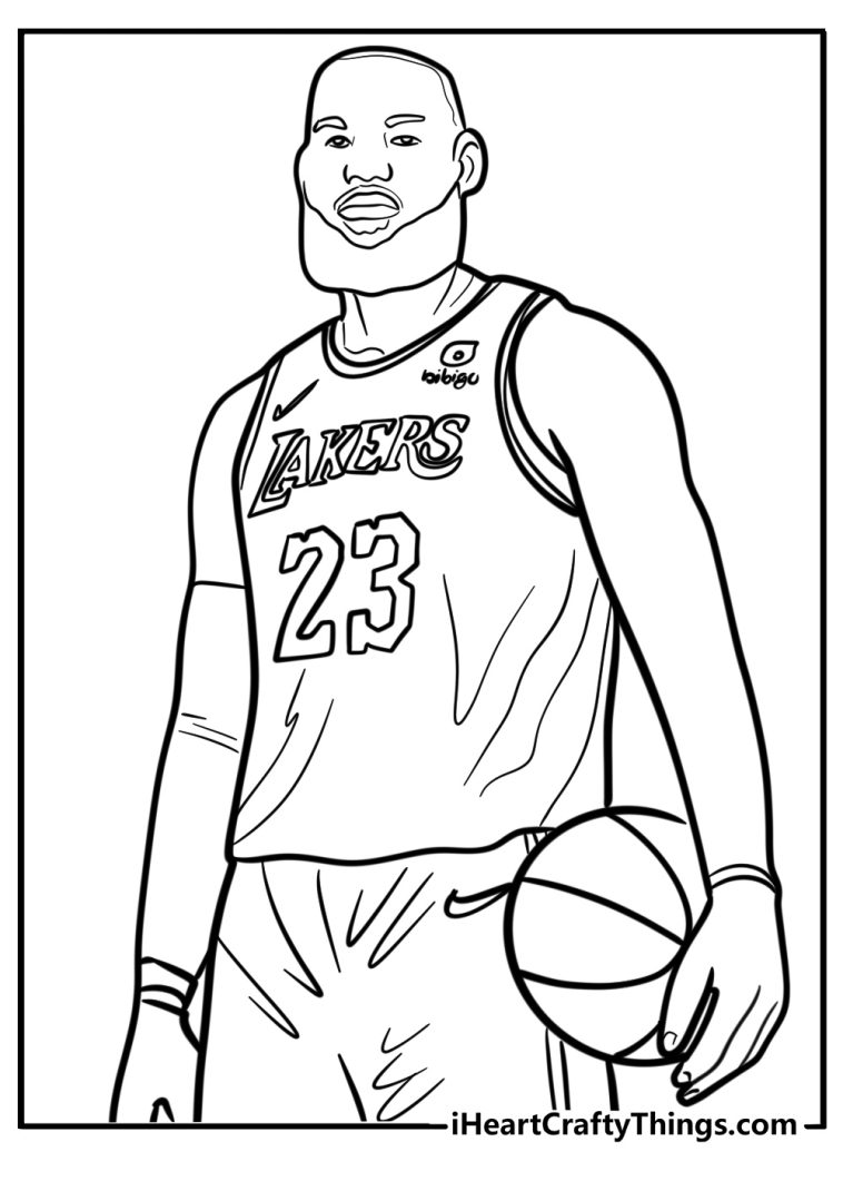 34 New Lebron James Coloring Pages (100% Free To Print)