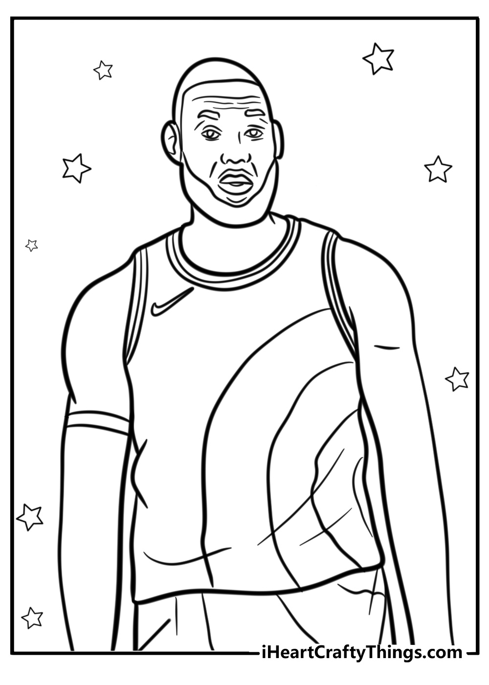 Lebron james coloring page