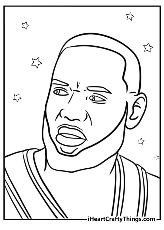 Lebron james coloring pages