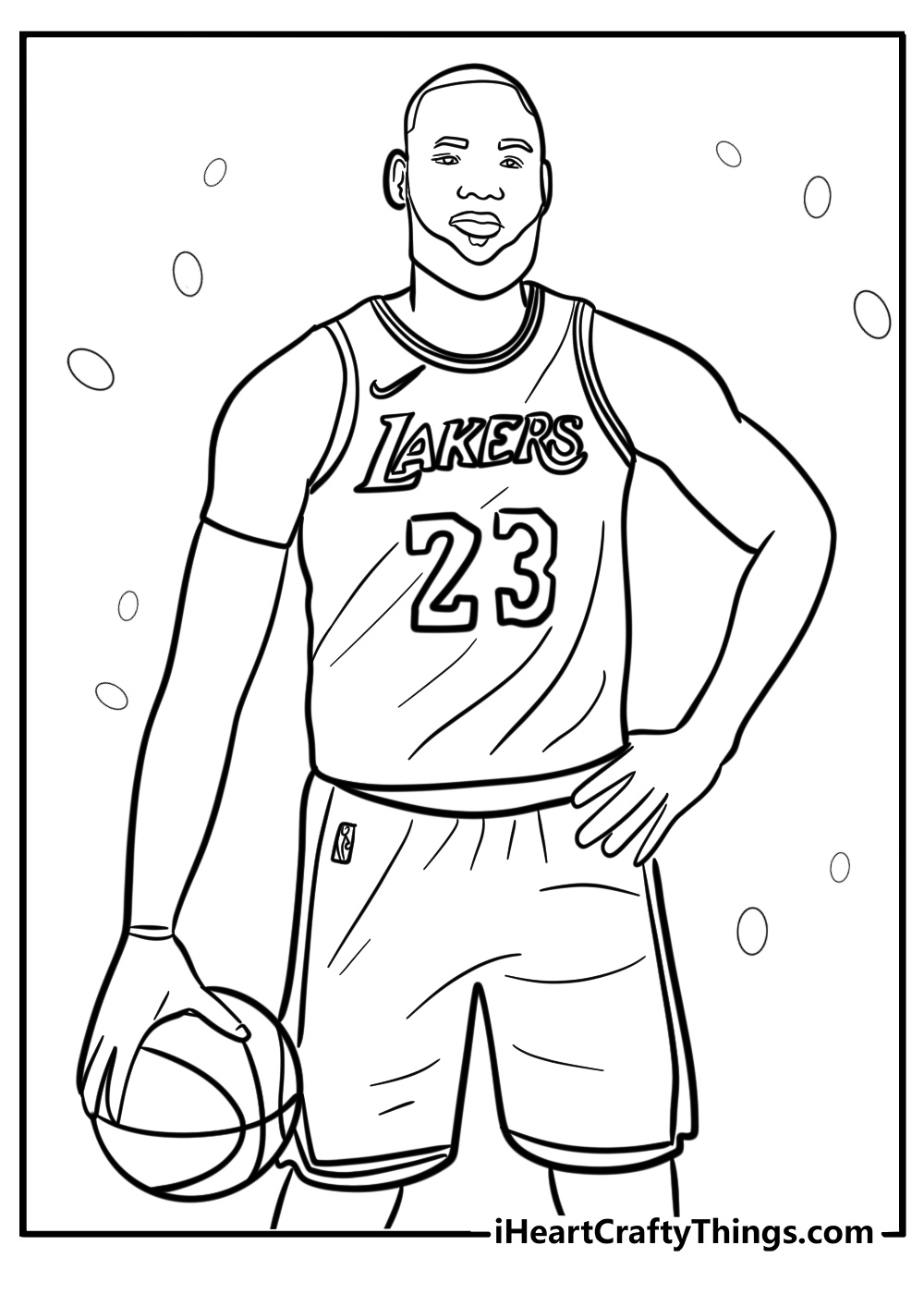 Lebron james coloring pages lakers