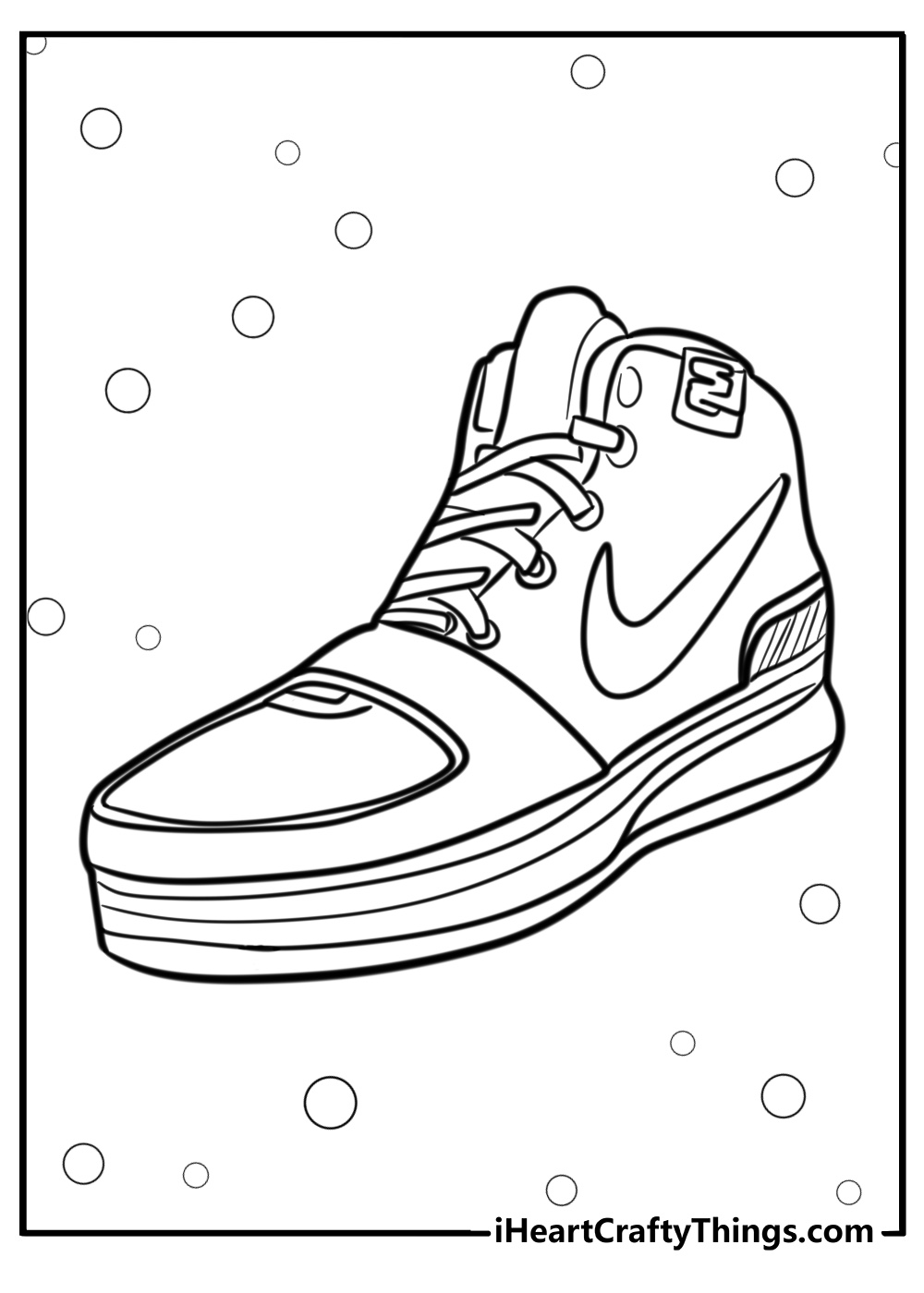 Lebron james shoes coloring pages