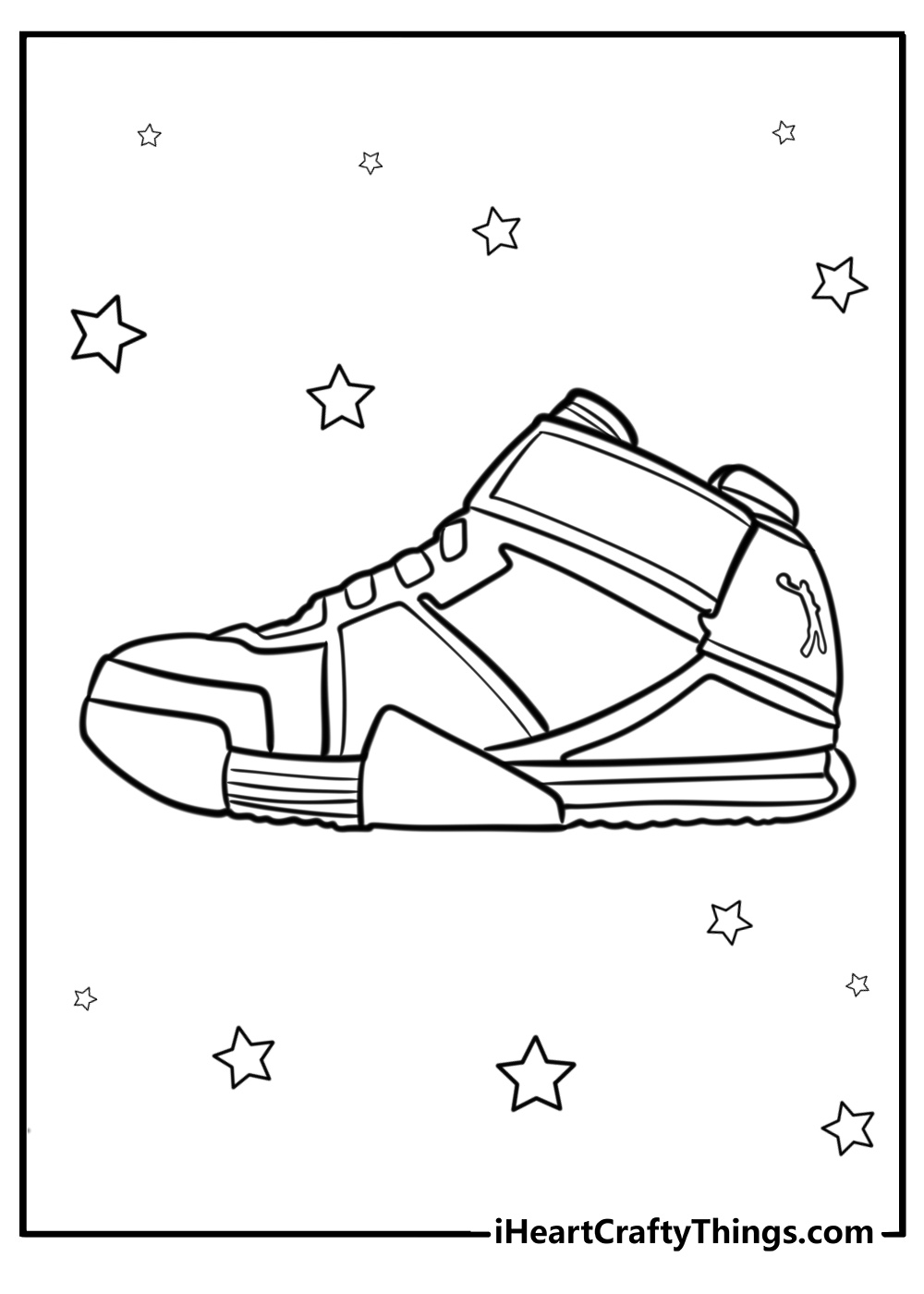 Lebron shoes coloring pages