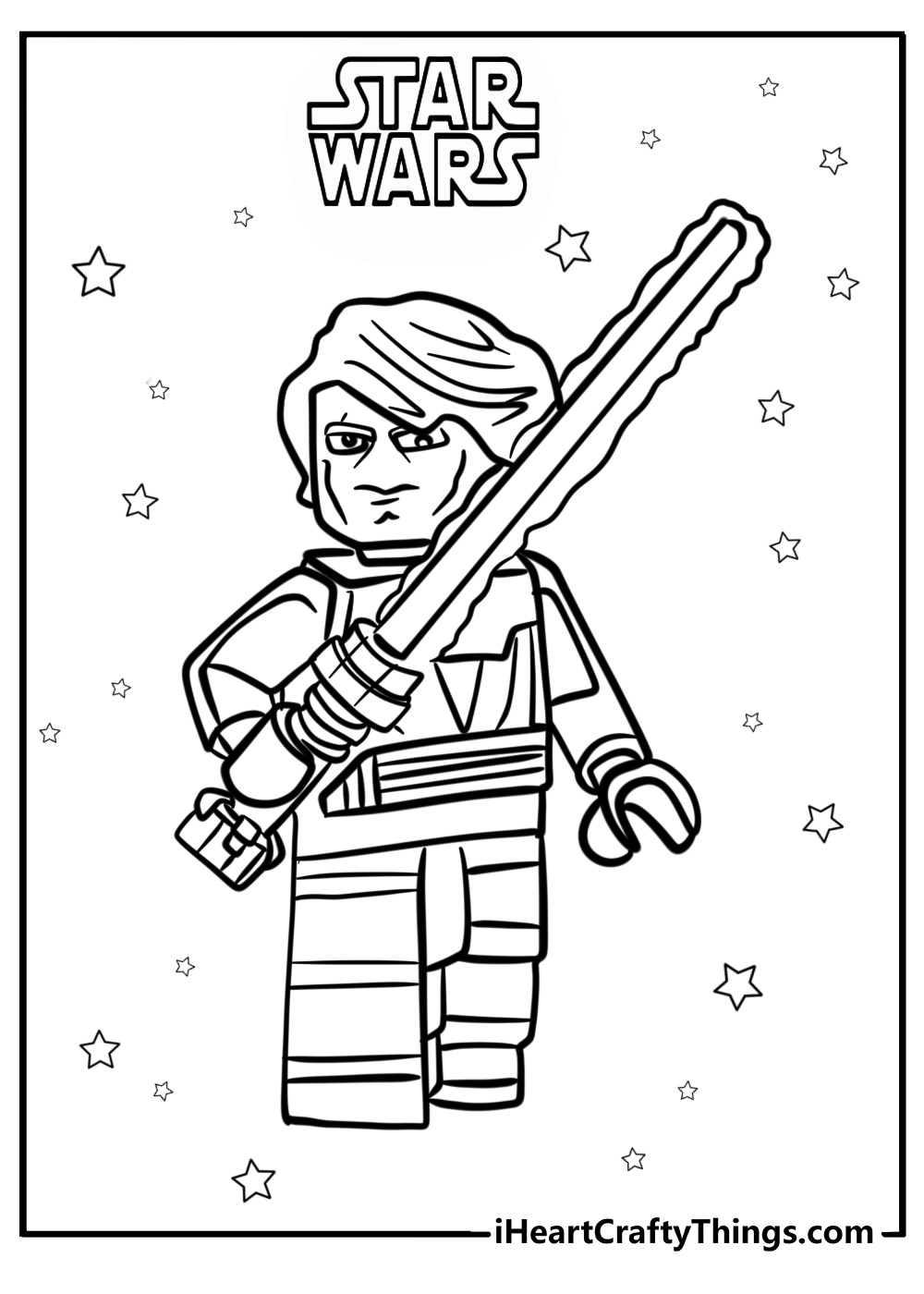 Lego anakin skywalker pre transformation fun sheet