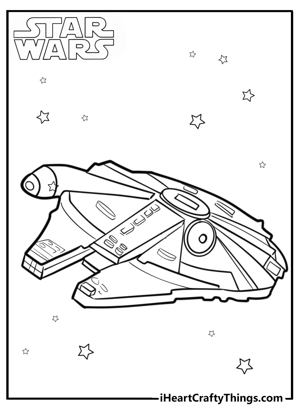 Lego millennium falcon in battle free coloring page pdf