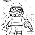 Lego stormtrooper ready for battle fun coloring sheet