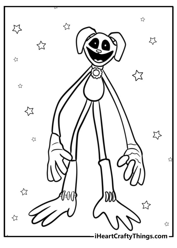 13 DogDay Coloring Pages For Kids - Monster Dogday Coloring Page 608x851