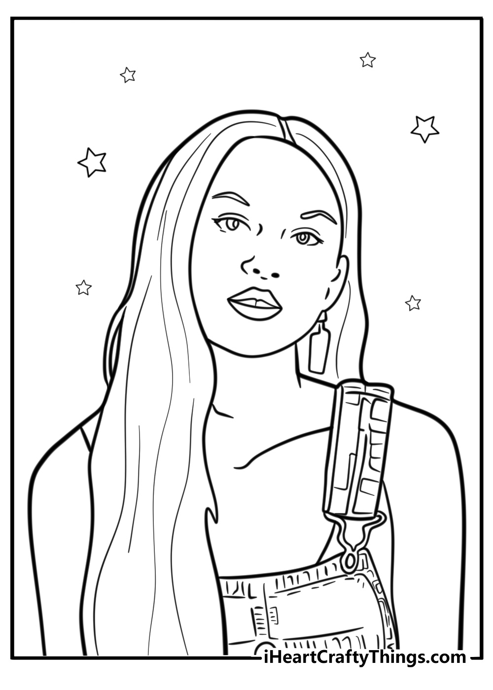 Olivia rodrigo coloring pages