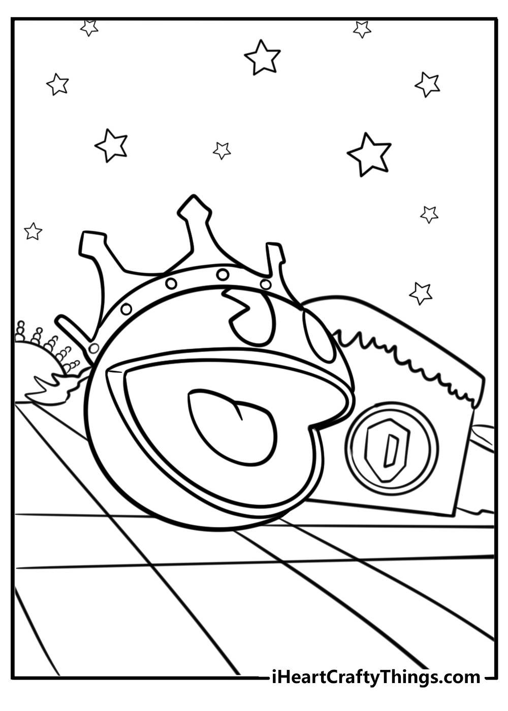 Pac man eating dots detailed coloring page