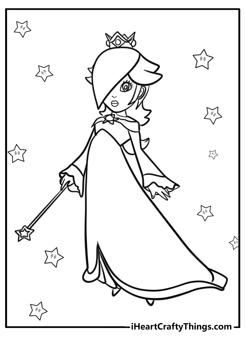 Princess rosalina coloring page