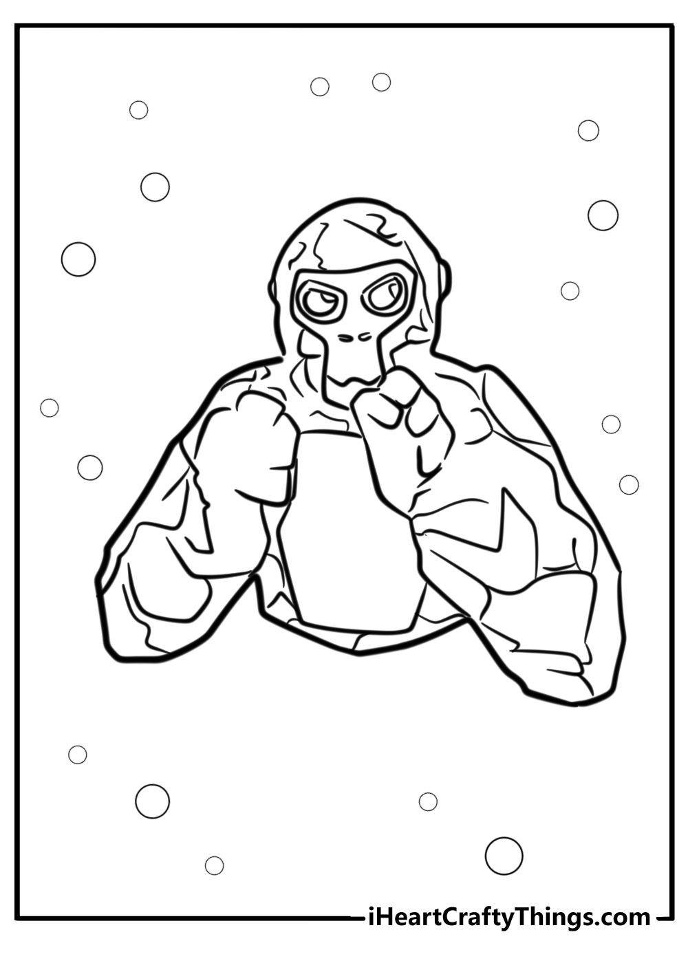 Rock monkeys from gorilla tag printable coloring page