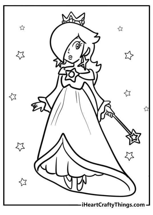 Rosalina coloring pages