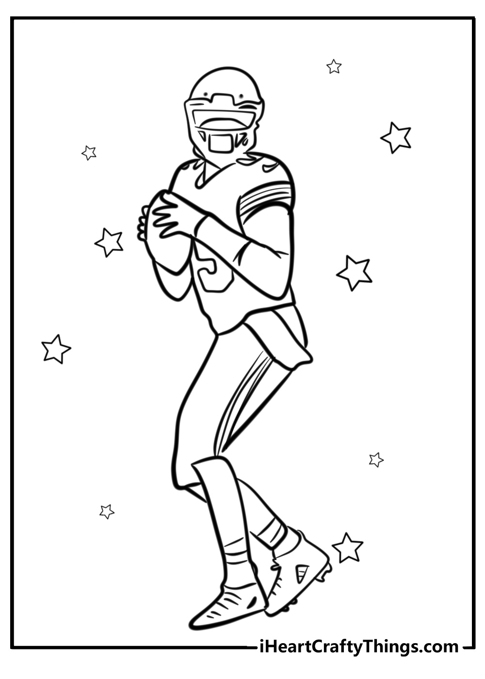 San francisco 49ers quarterback throwing free coloring sheet