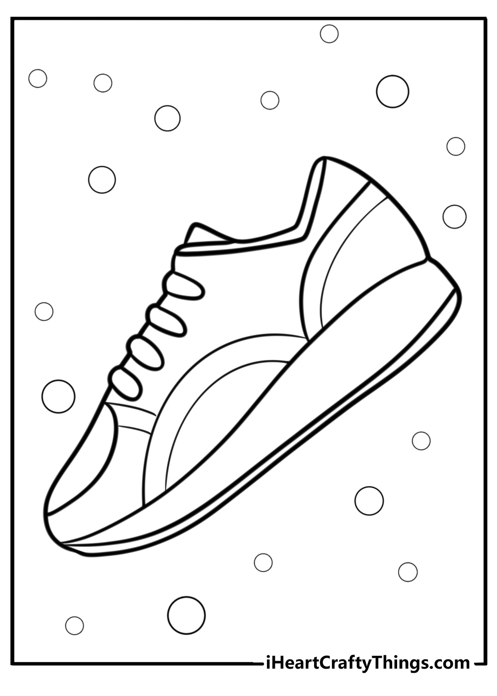 Shoe coloring pages