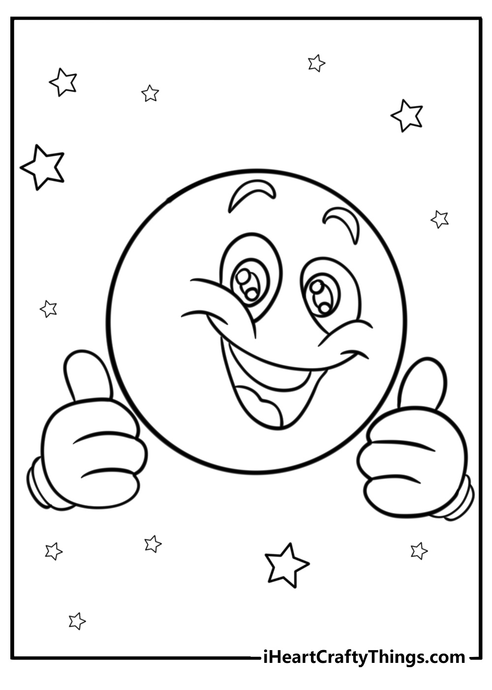 Smiley face coloring pages