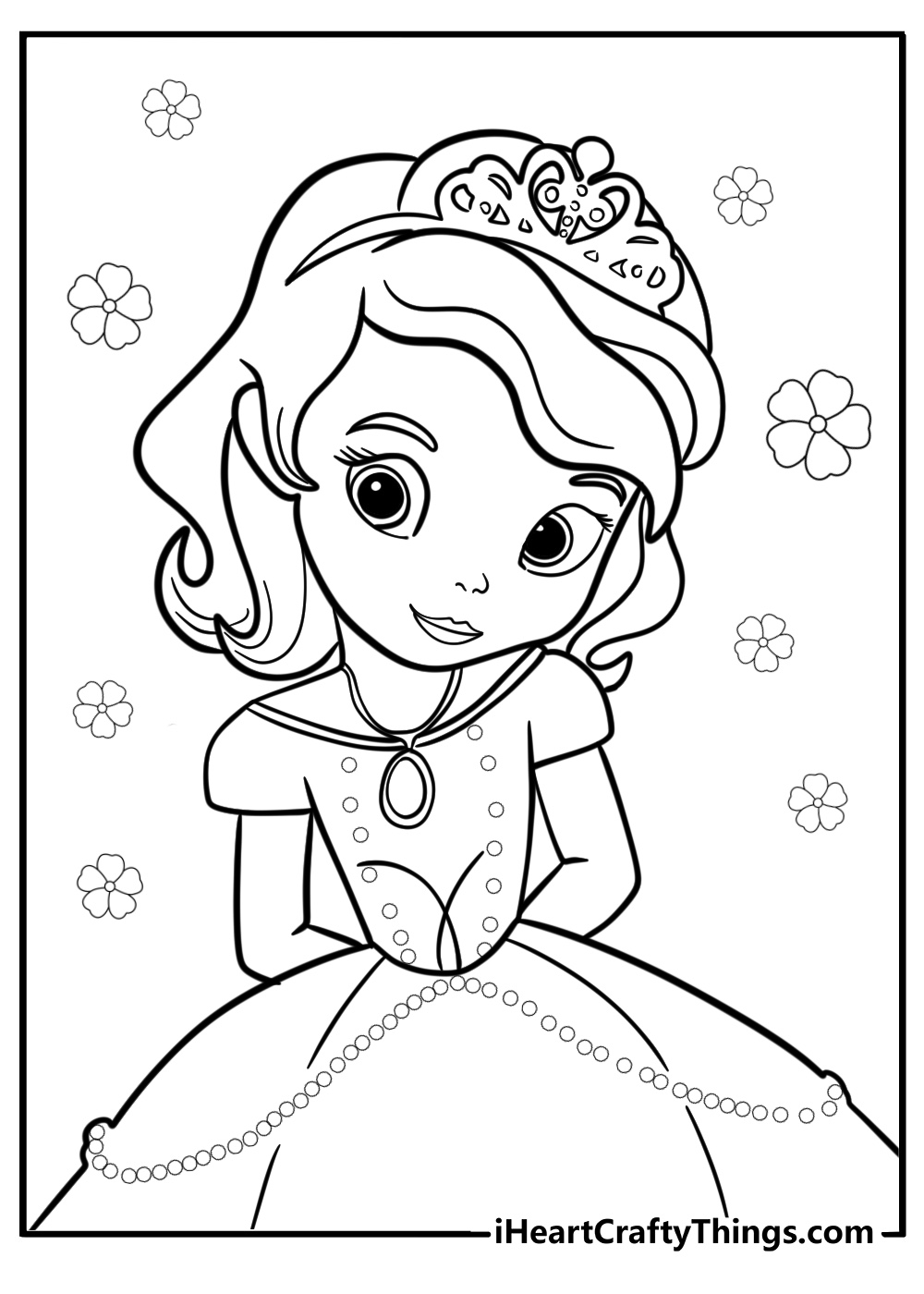 Sofia the first coloring pages