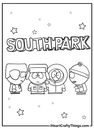 South park coloring pages