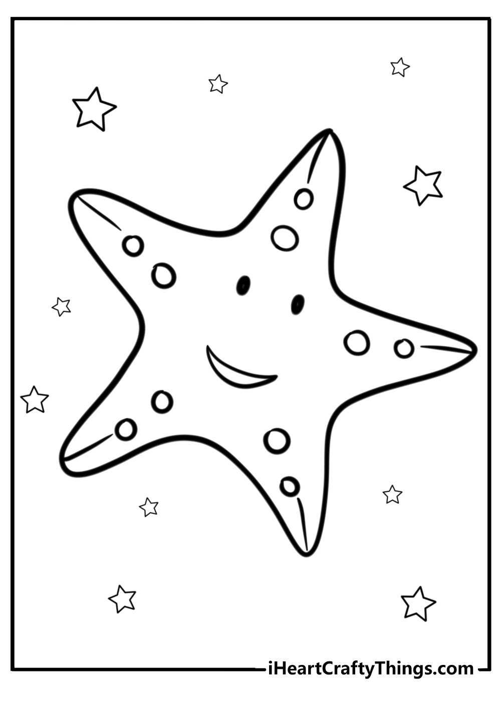 Starfish coloring pages