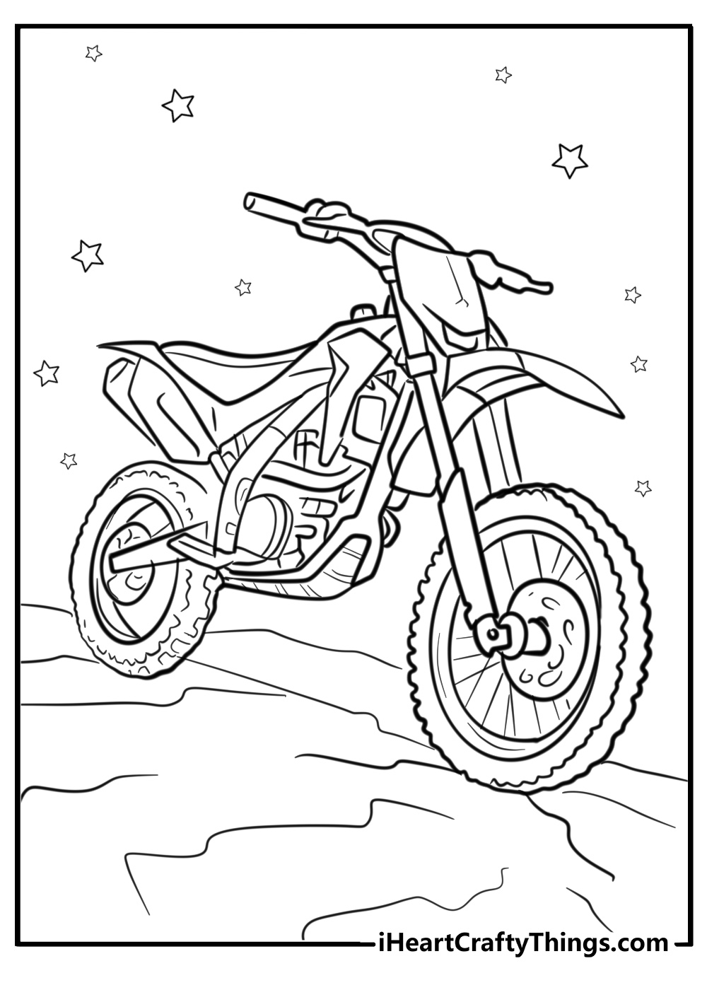 Supercross dirt bike coloring pages