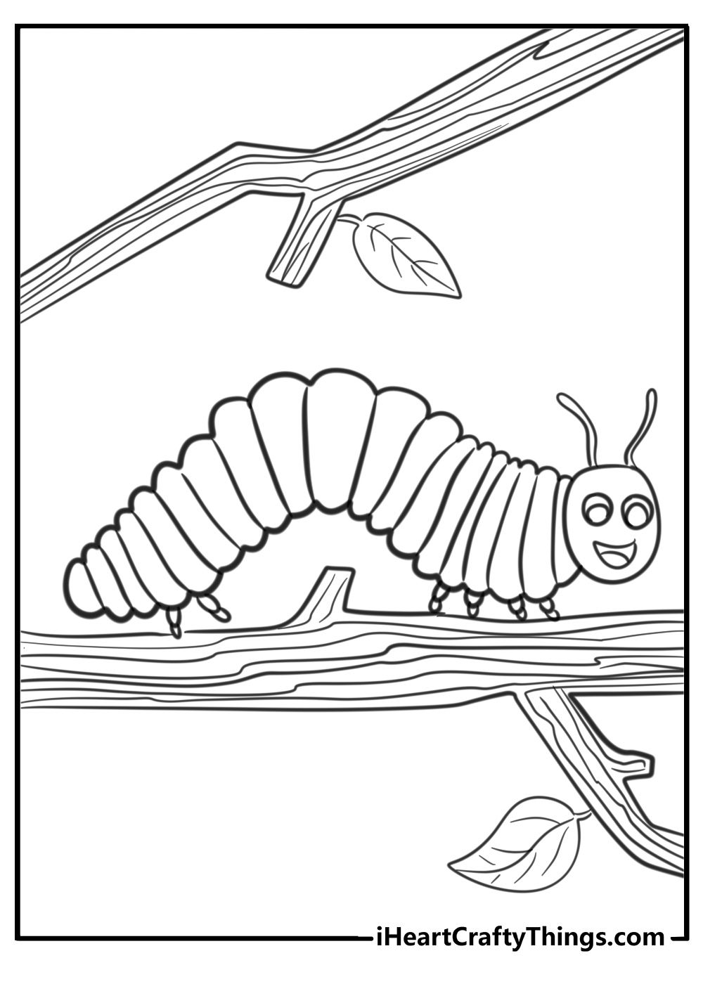 The very hungry caterpillar free pdf coloring sheet