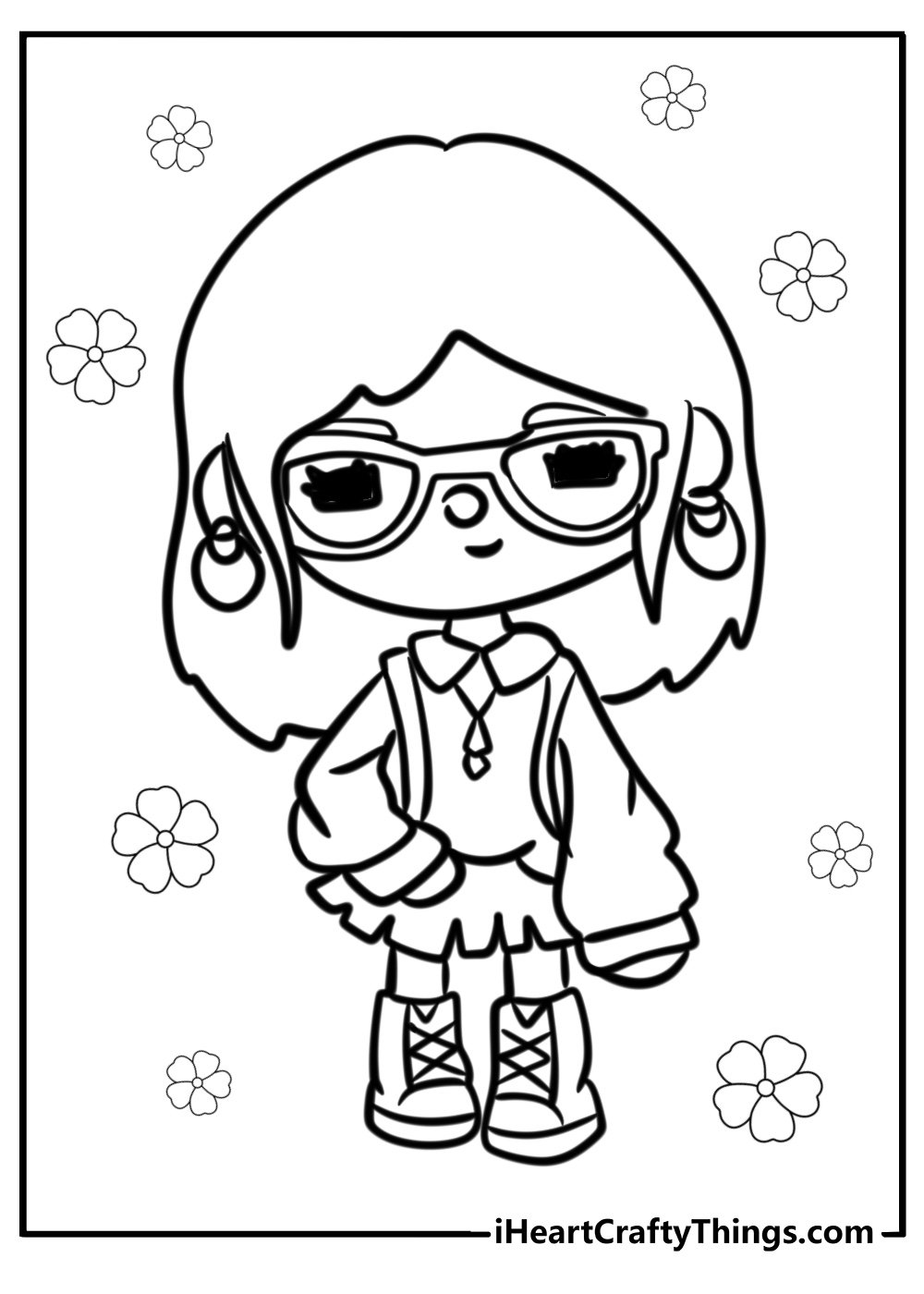 Toca boca girl coloring pages