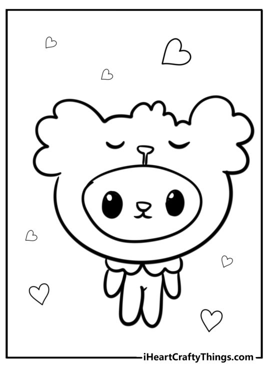 Toca boca life pets coloring sheet for kids