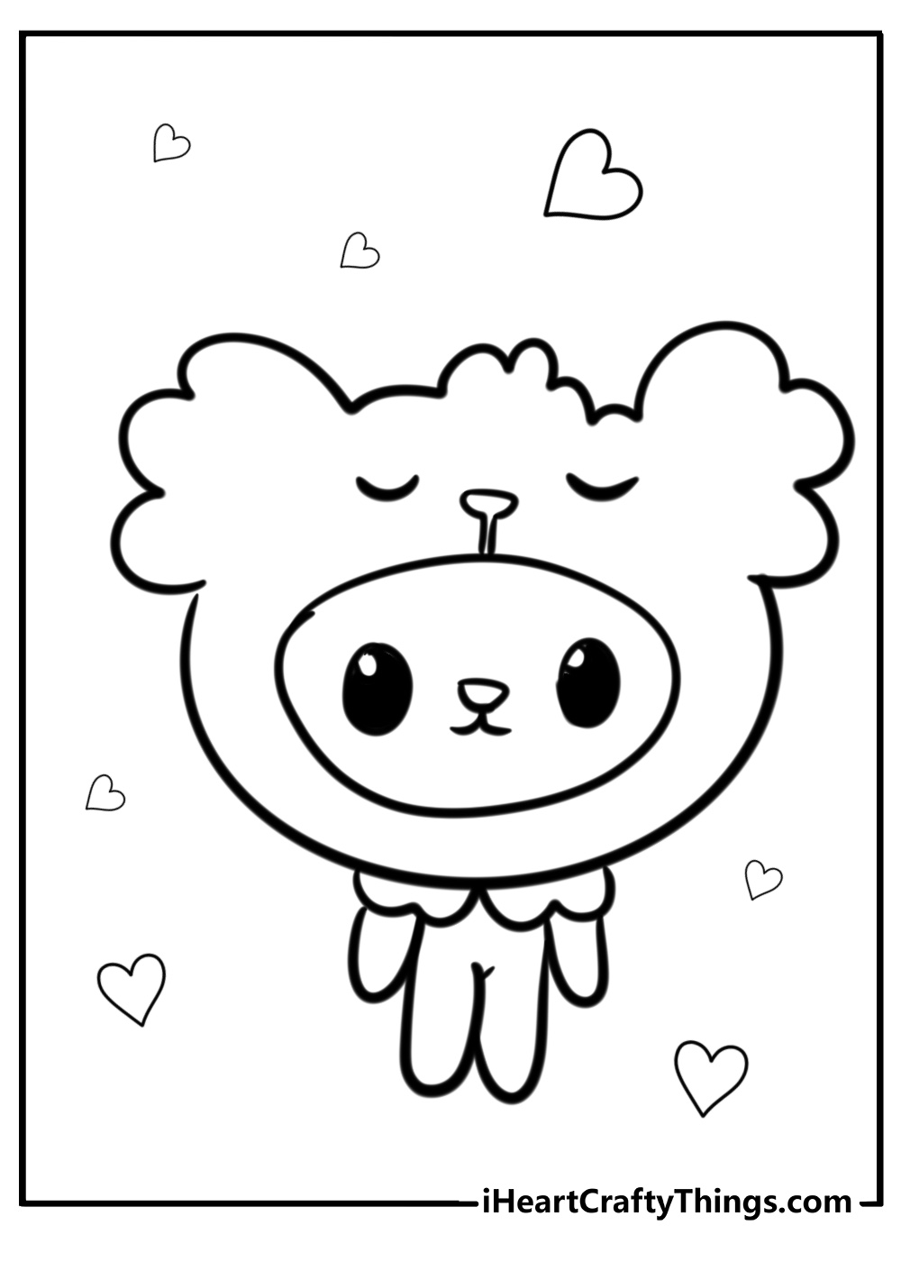 Toca boca life pets coloring sheet for kids