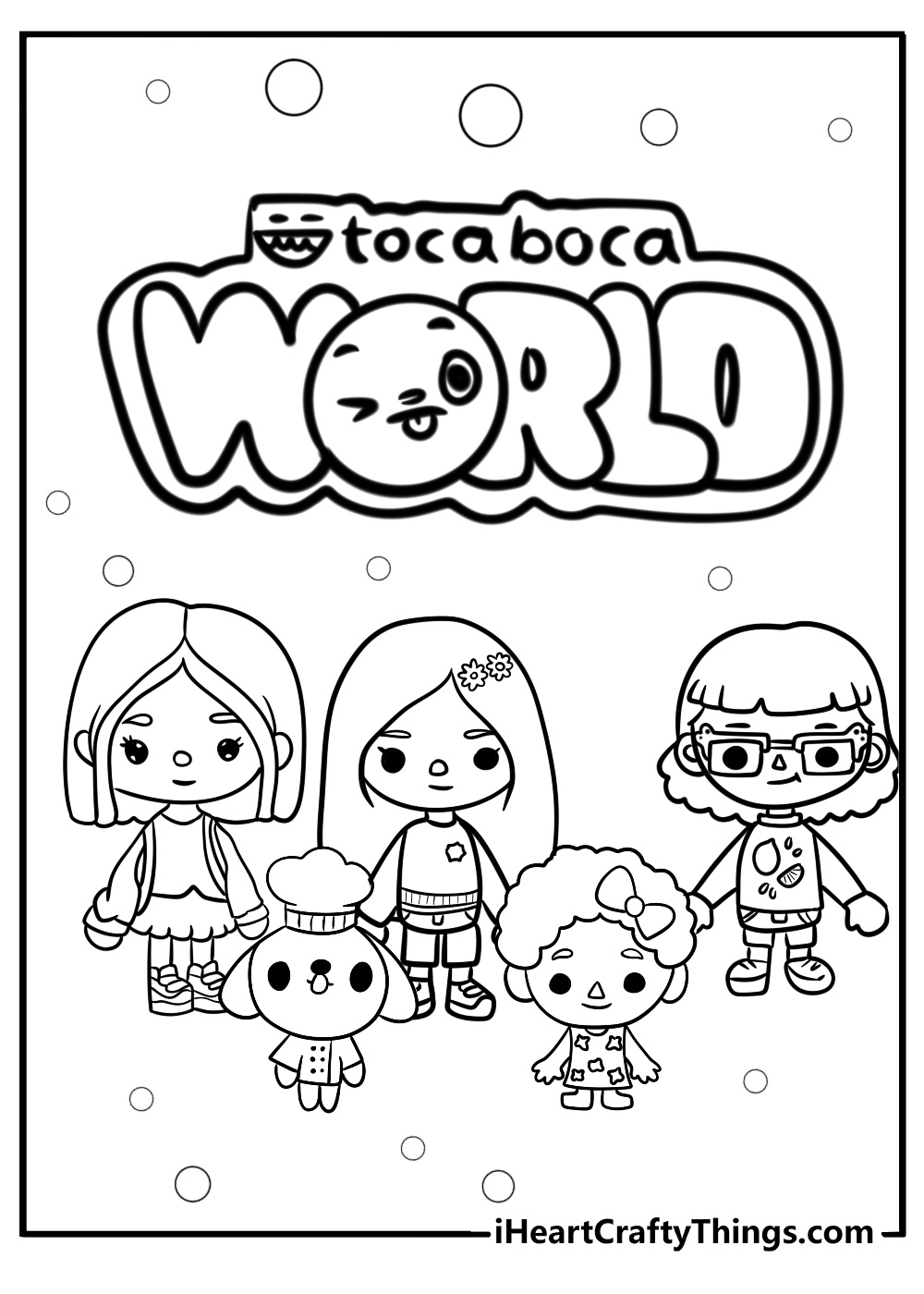 Toca boca world coloring pages