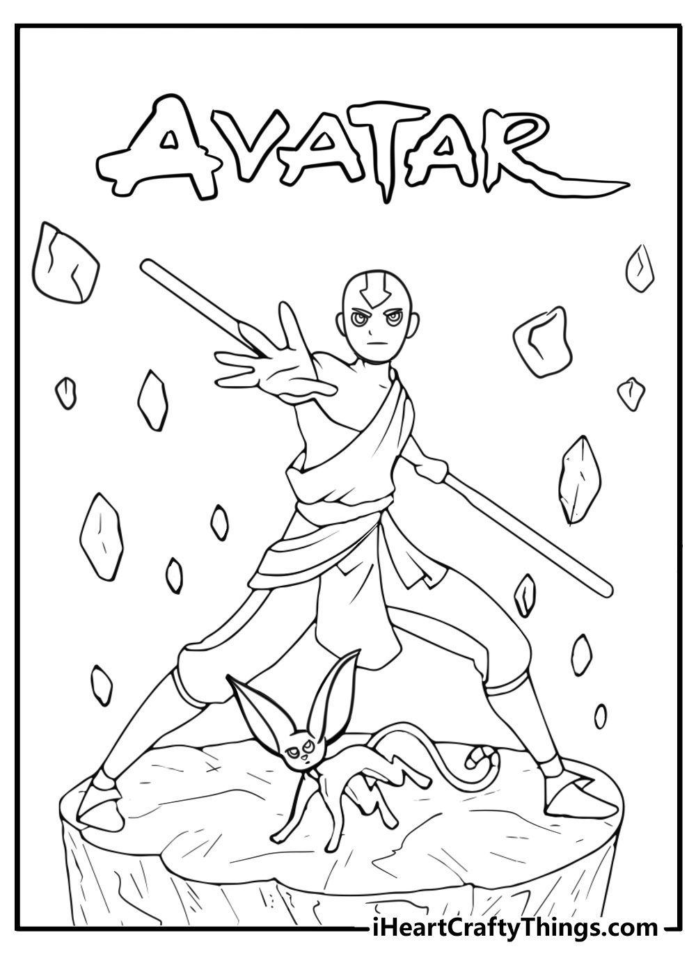 Avatar the last airbender coloring pages