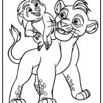 Bunga standing tall with kion free printable coloring page