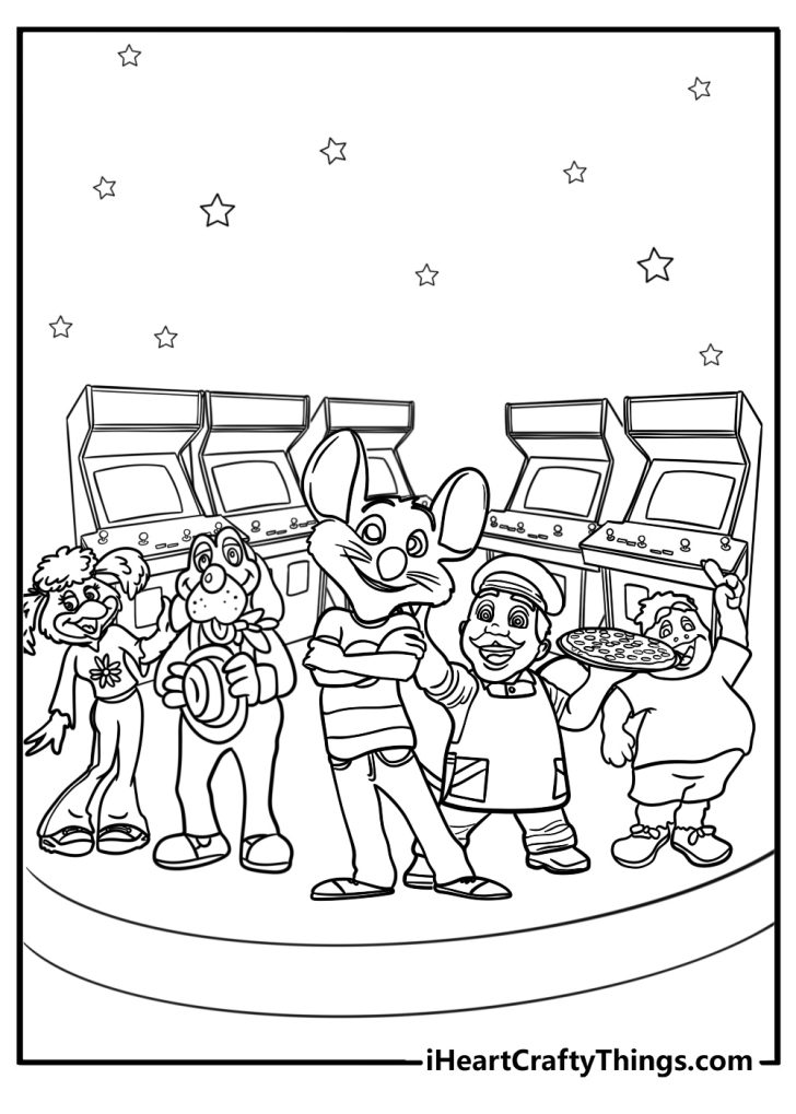 28 New Chuck E. Cheese Coloring Pages (100% Free To Print)