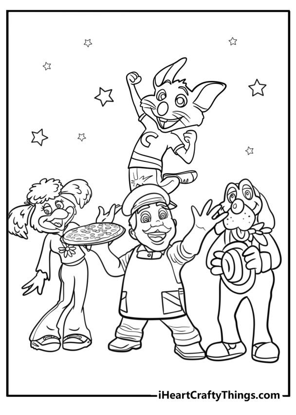 28 New Chuck E. Cheese Coloring Pages (100 Free To