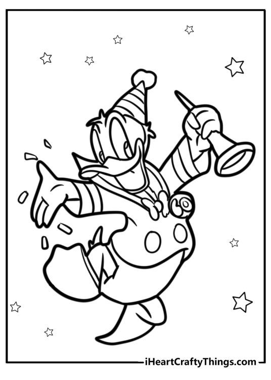 30 Donald Duck Coloring Pages