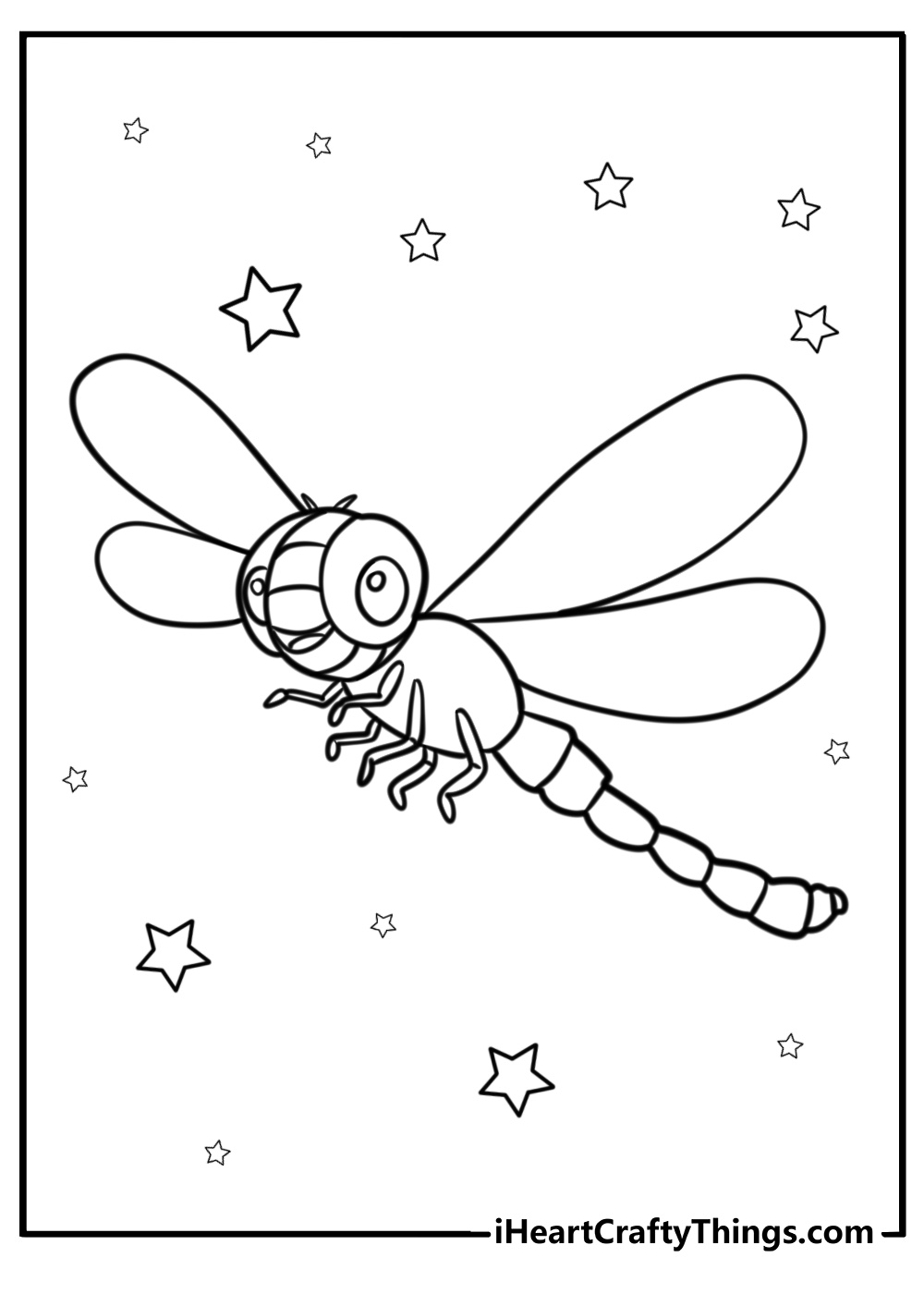 Dragonfly coloring pages