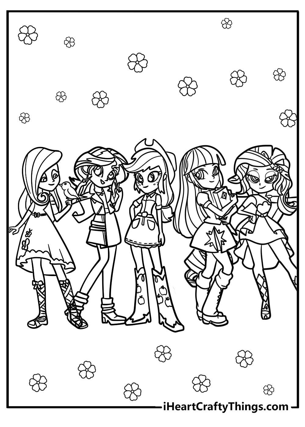 Equestria girls coloring pages